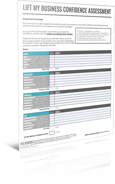 image of a business confidence assessment form
